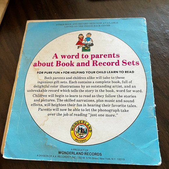 Vintage Little Wonderland Book and Recording Thumbelina Read and Hear 45 RPM - Picture 5 of 11
